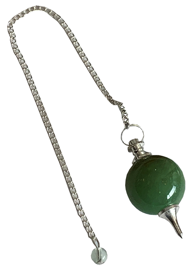 Green Jade sphere pendulum 4cm
