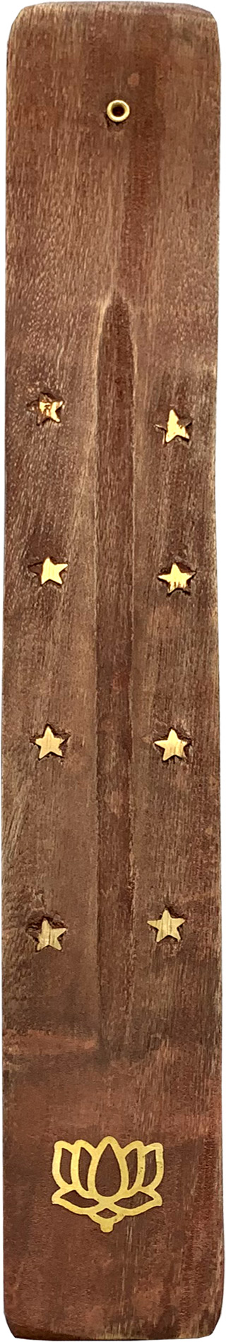 Wooden ski incense holder Lotus x10