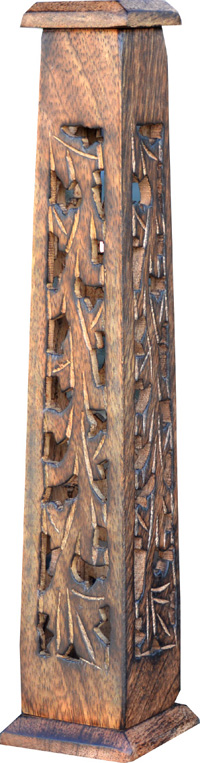 Square antique incense holder tower 30cm