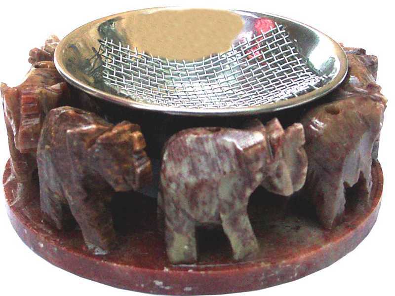 Incense holder 8 elephants 8cm