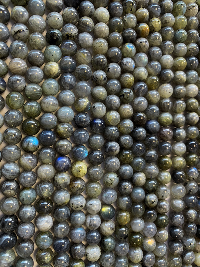 10mm Labradorite pearls on 40cm string