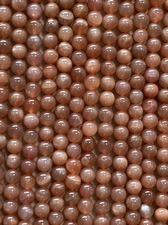 Sunstone AA 8mm pearls on string