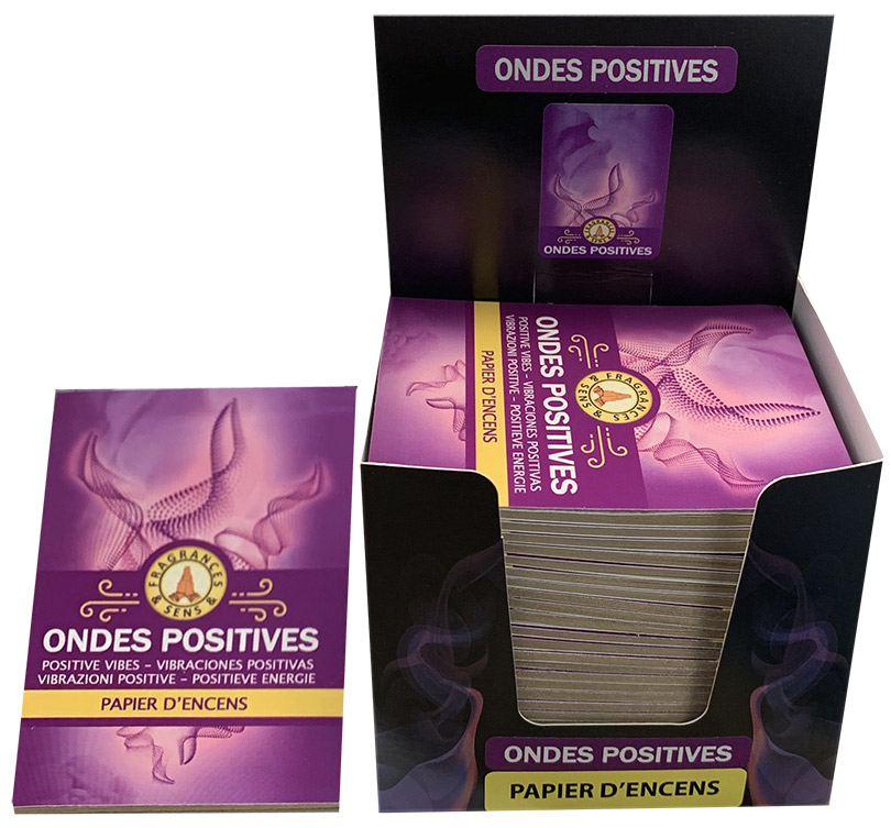 Positive Vibes Fragrances & Sens Incense paper x30