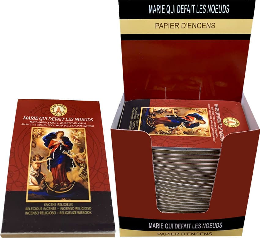 Mary untier of knots Fragrances & Sens Incense paper x30