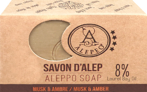 Alepeo aleppo musk & amber  soap 8% 100g