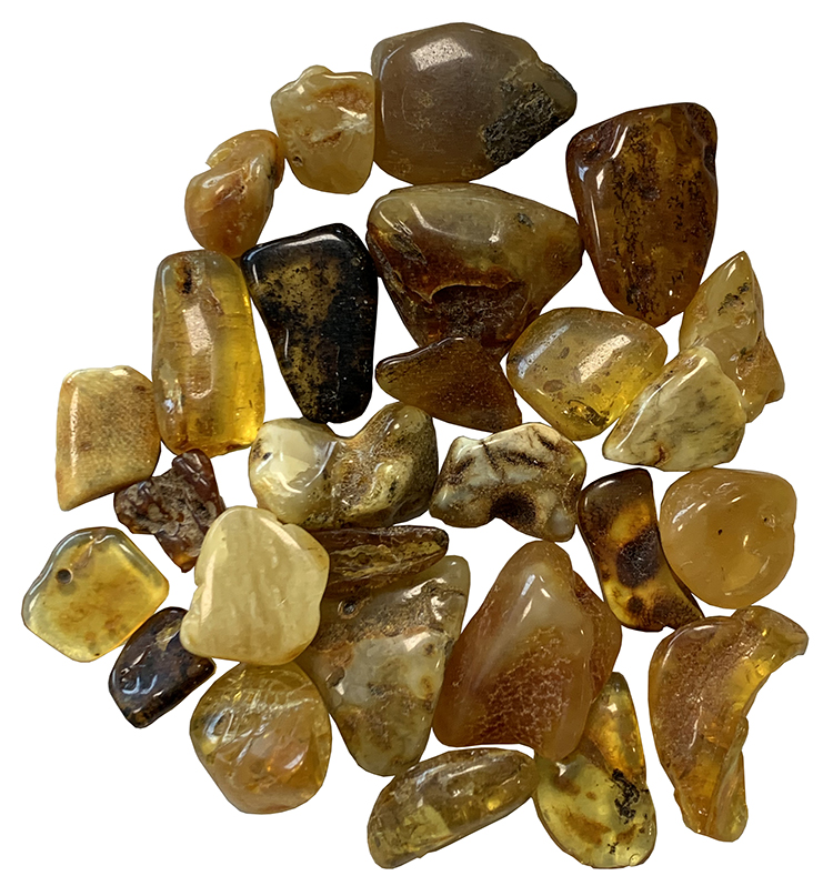 Baltic Amber rolled stones 100g