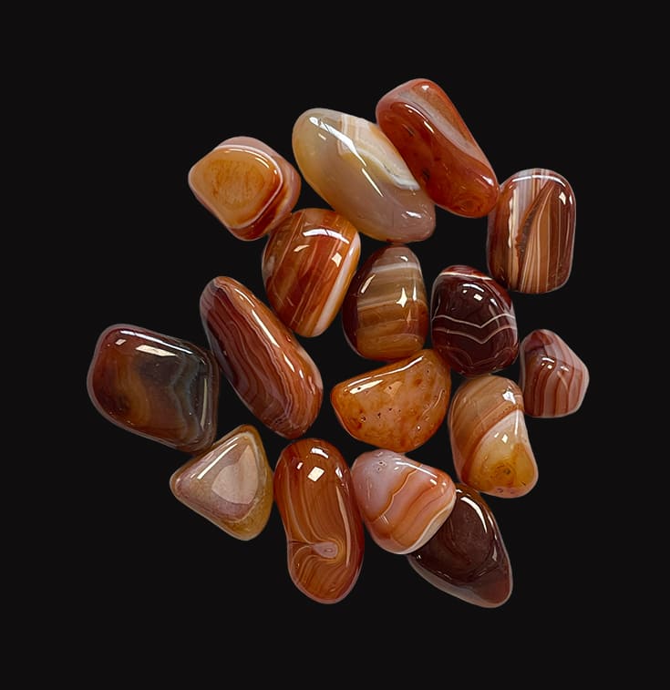Red Agate A tumbled stone 2-3cm 250g