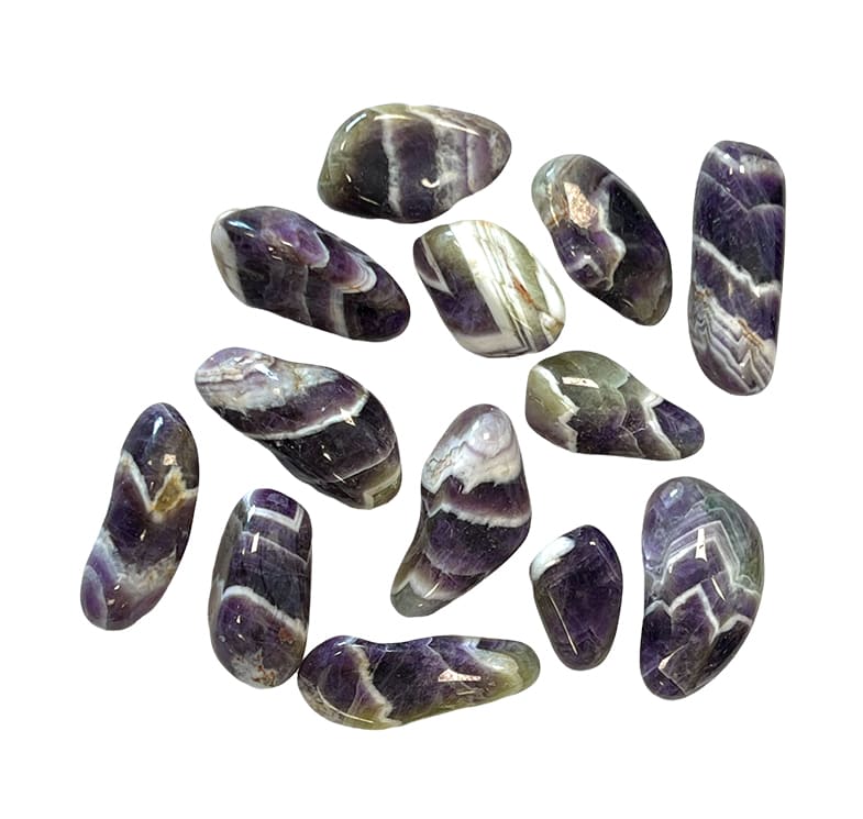 Amethyst Rainbow Zebra Zambia A tumbled stone 250g