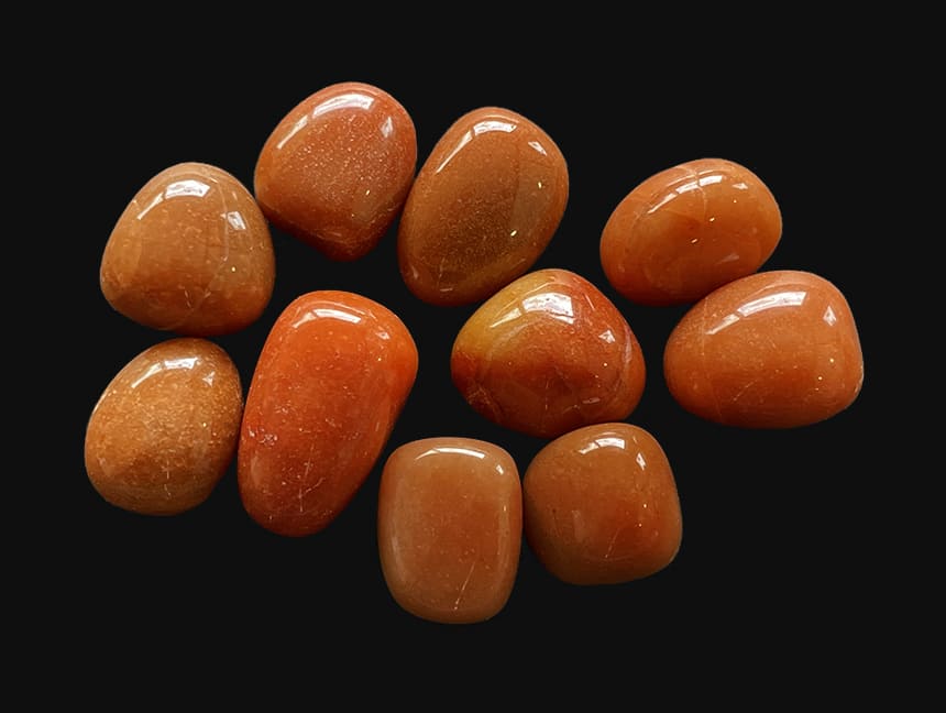 Orange Aventurine A tumbled stone 250g
