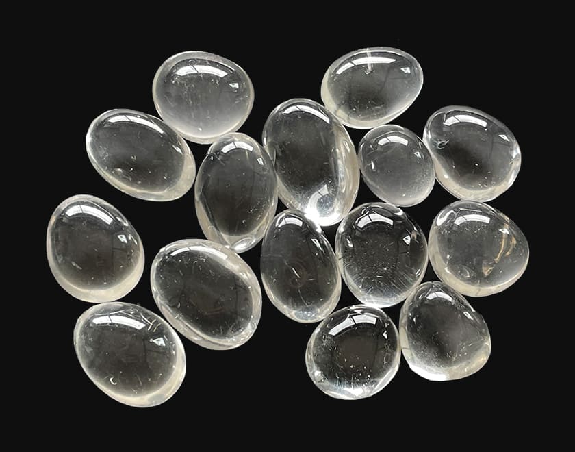 Rock Crystal AA tumbled stone 250g