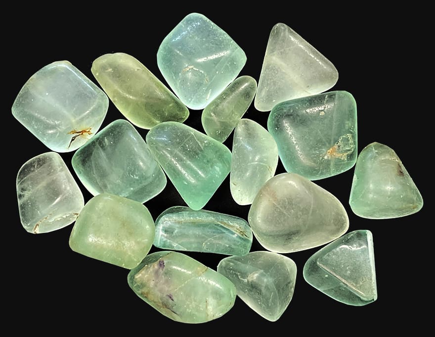 Green Fluorite A tumbled stone 250g