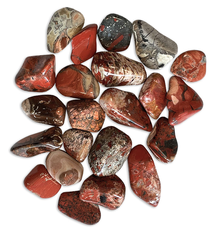 Breschia Jasper AB tumbled stones 250g