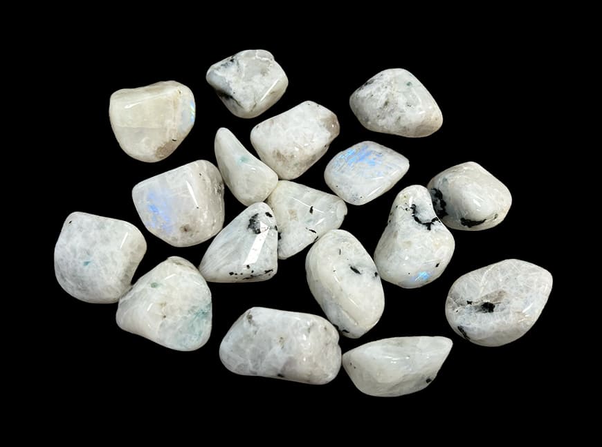 White Moon Stone A tumbled stone 250g