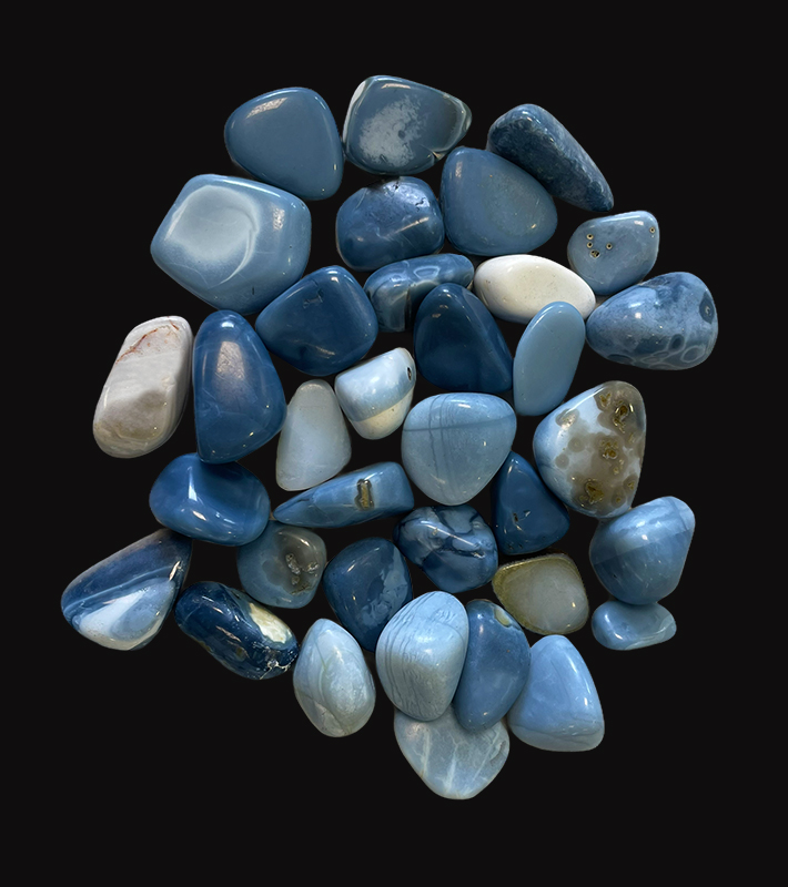 Blue Opal A tumbled stone 250g