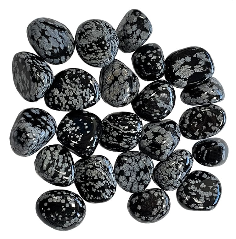 Snowflake Obsidian A tumbled stone 250g