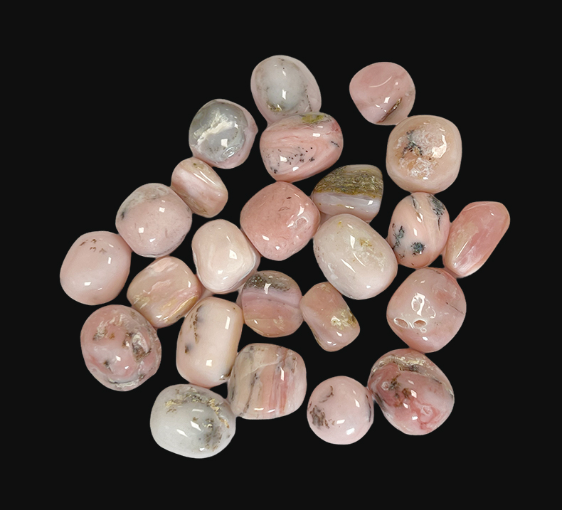Pink Opal AAA rolled stones 250g