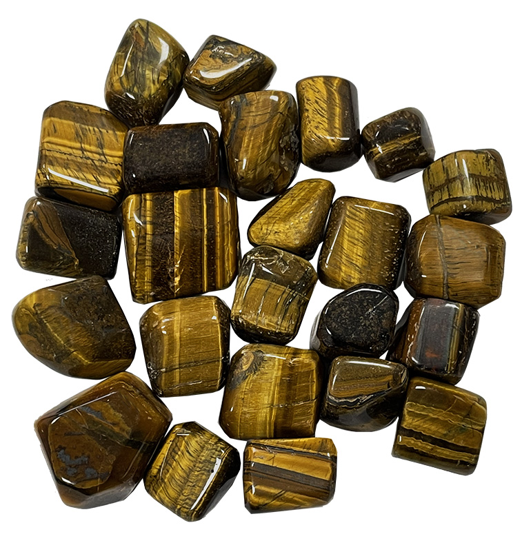 Small Tiger Eye tumbled stones A 250g