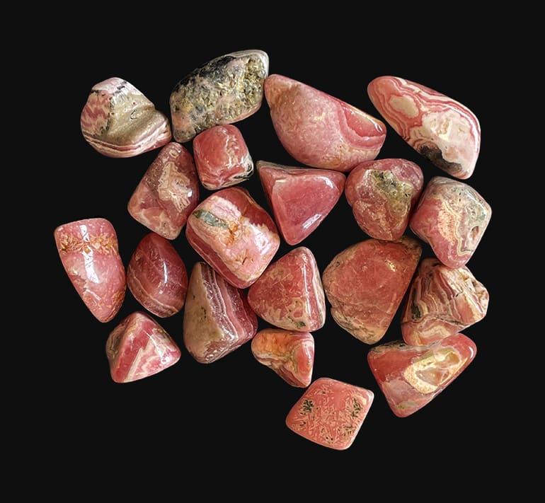 Argentina Rhodochrosite AA tumbled stone 250g