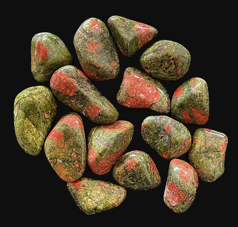 Unakite A tumbled stone 250g