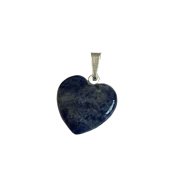 Sodalite Heart Pendant 15mm x10