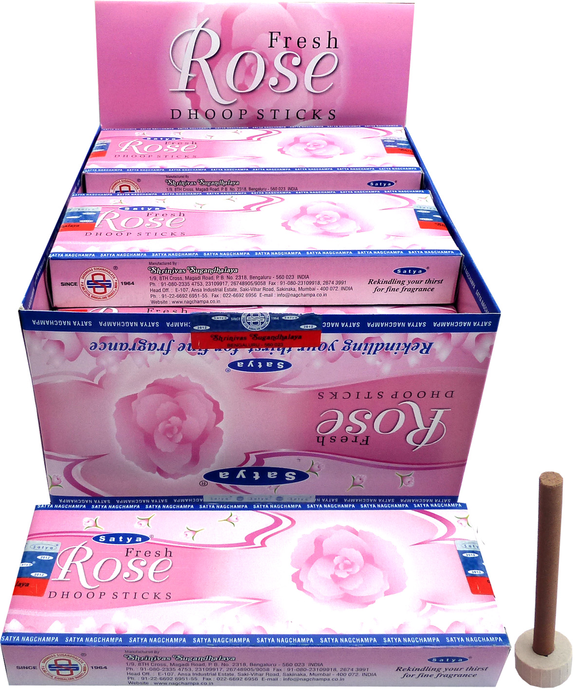 Fresh Rose Satya Dhoop Sticks Incense 24g