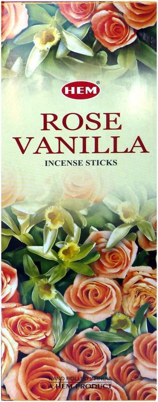 Rose Vanilla Hem Incense Hexa 20g