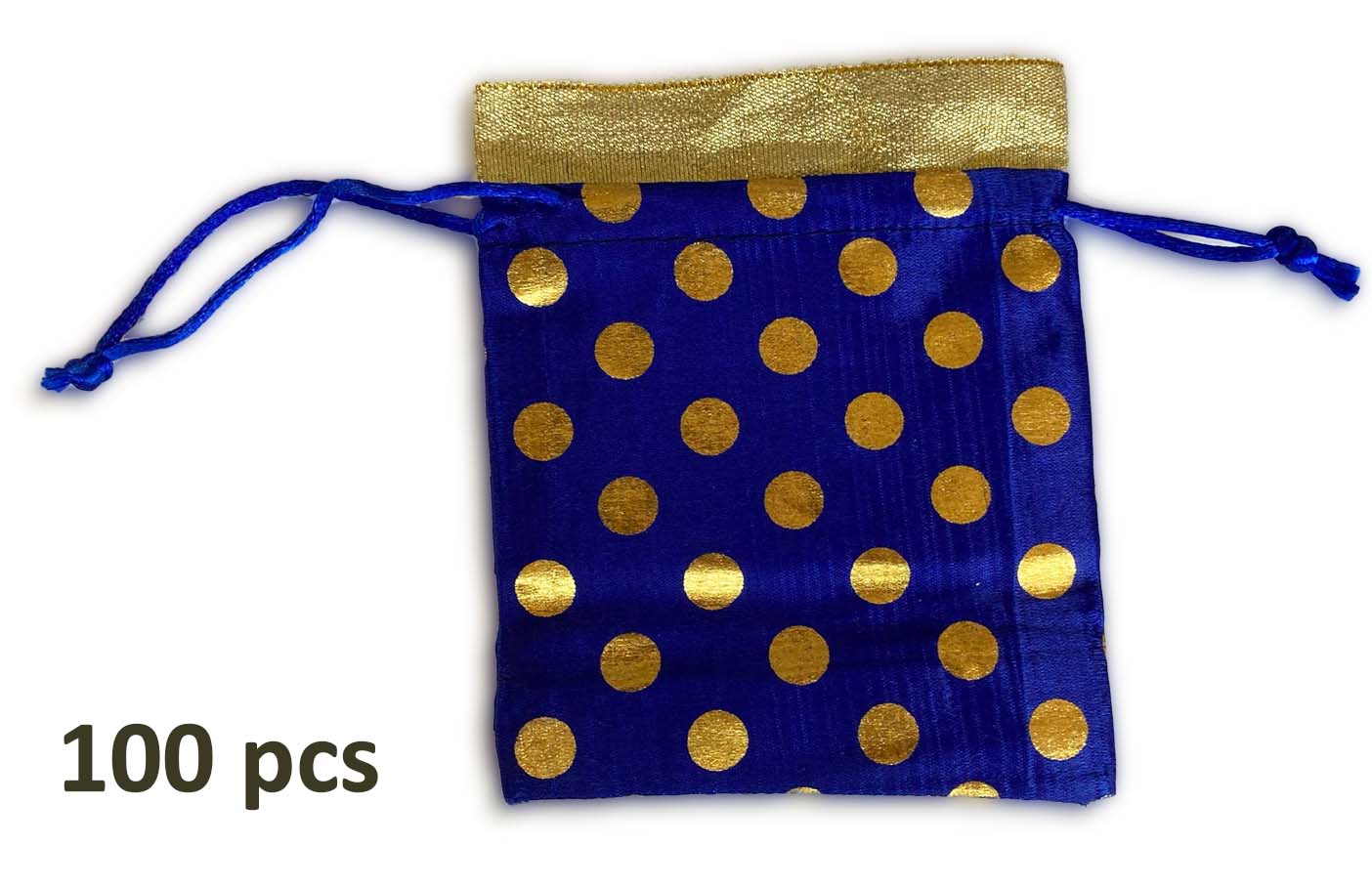 Small blue Satin bag Pack 100 pcs