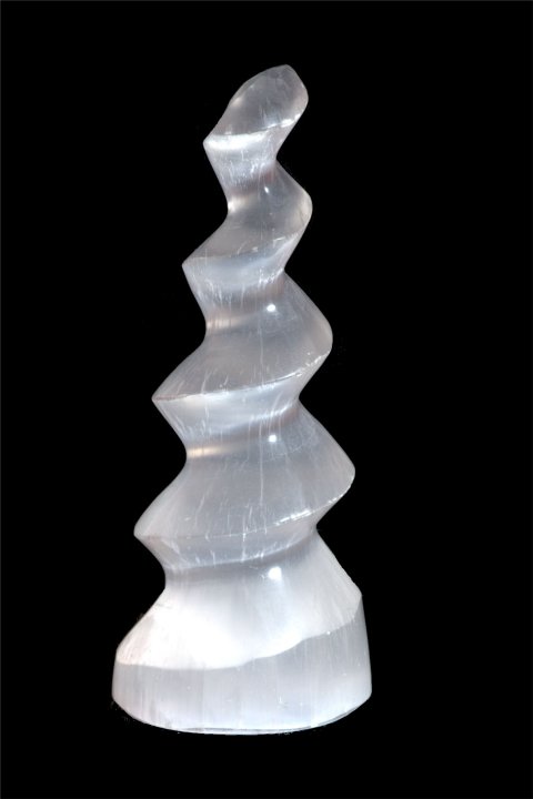 Selenite Spiral Stick 180g
