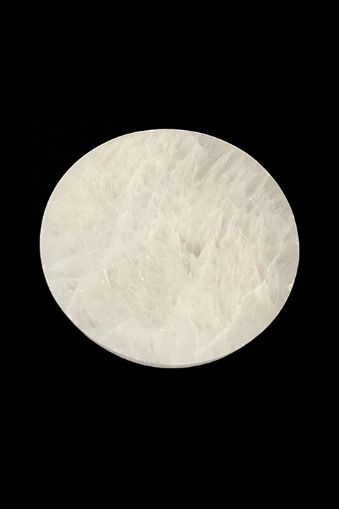 Circular Selenite Stand 12cm