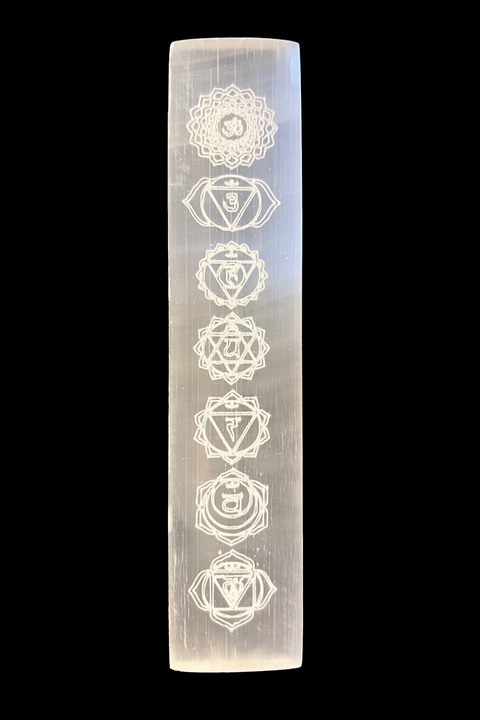 Selenite chakra ruler 15cm 100g