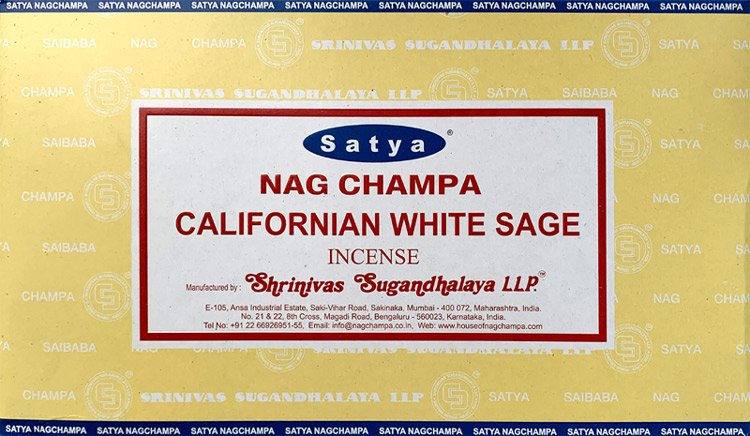 Californian White Sage Satya incense 15g