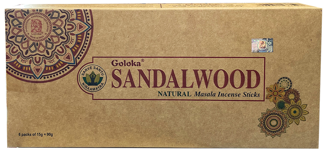 Goloka Sandalwood Natural Masala 6x15g