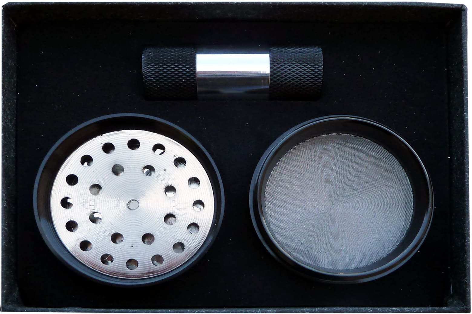 Set grinder 4 parts 62mm  & press machine