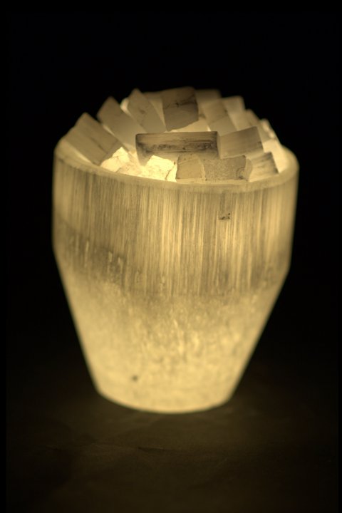 Selenite Lamp, 19cm Bowl, 2-3kg