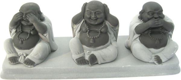 hear see silence buddha 20cm