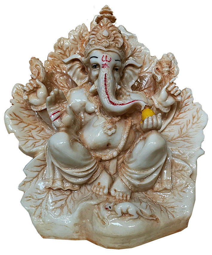 Resin Beige Ganesha 17cm