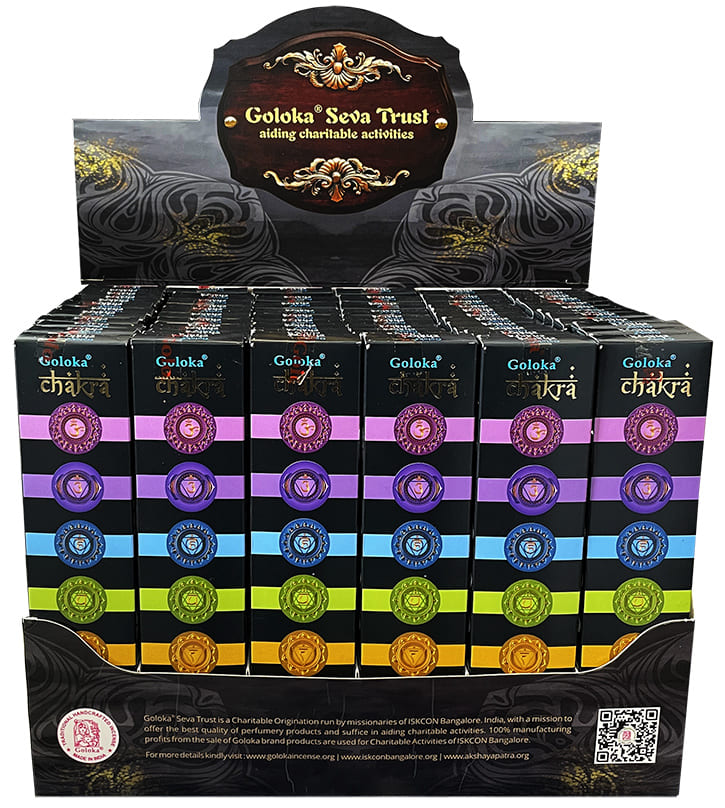 Chakra Natural masala incense stand 72 packs of 15g