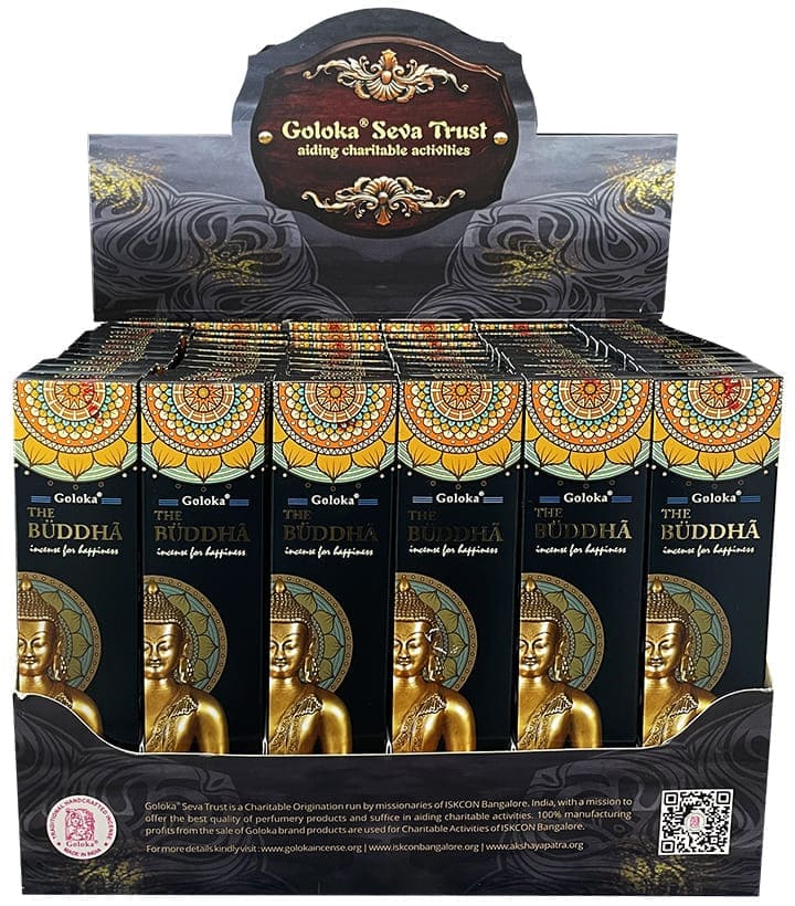 Buddha Natural masala incense stand 72 packs of 15g