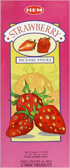Hem Strawberry incense hexa 20g