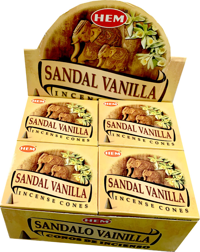 Hem incense Sandal Vanilla cones