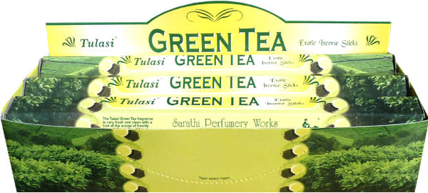 Incense tulasi sarathi green tea hex 20g