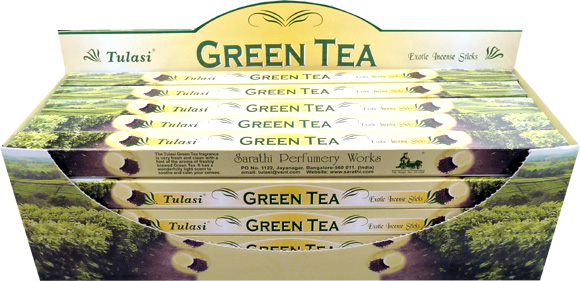 Incense tulasi sarathi green tea 8stks