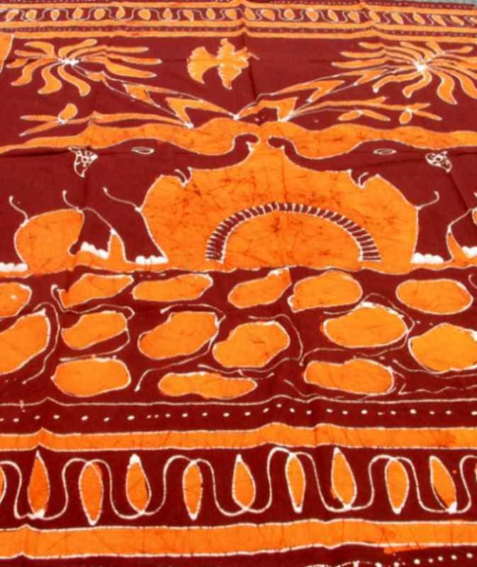 Two Elephants Batik Bedsheet