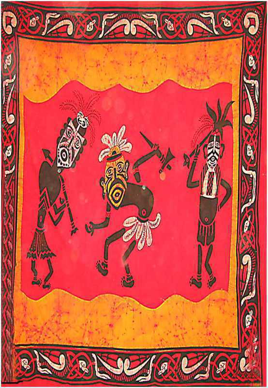 African Wariors Batik Bedsheet