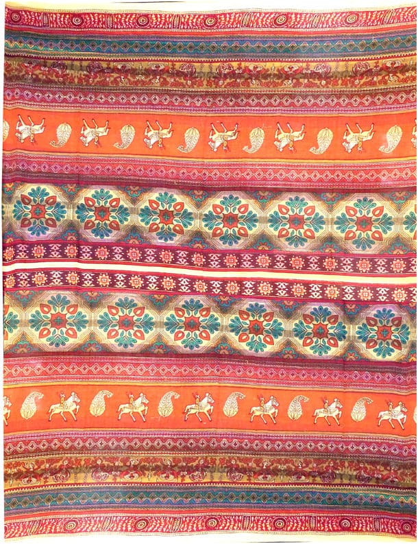 incense at Handloom bedsheet