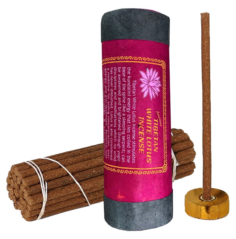 Natural Tibetan Incense White Lotus 35g