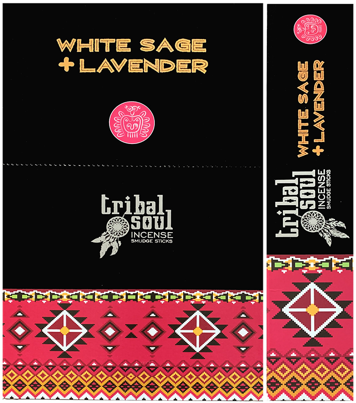 White Sage & Lavender masala Tribal Soul incense 15g