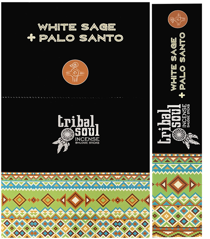 White Sage & Palo Santo masala Tribal Soul incense 15g