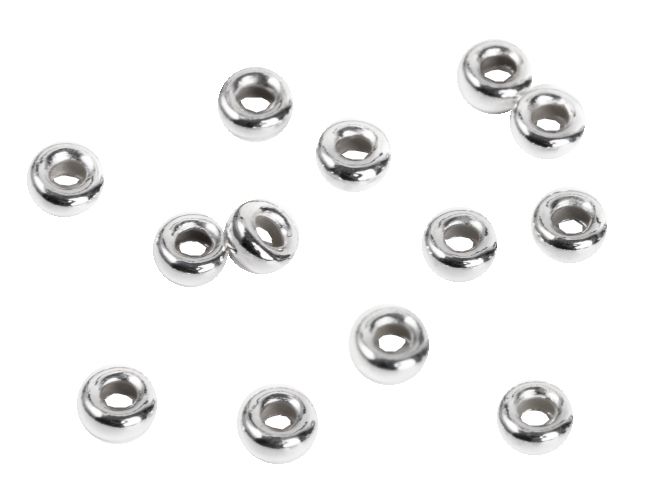 incense at 925 Silver Donut Charm Beads 4mm x 20