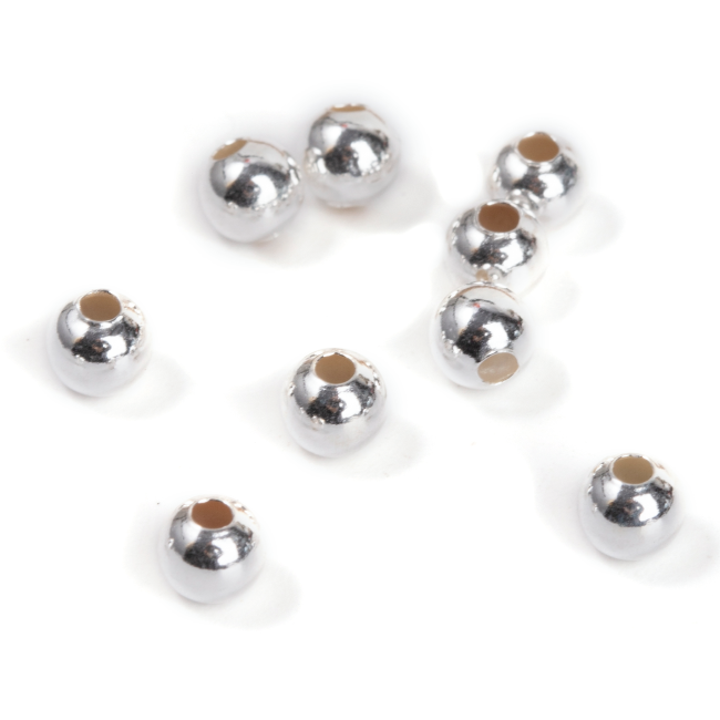 925 Silver Charm Beads Balls 4mm x 10